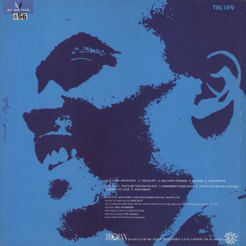 Gene Rondo On My Way UK vinyl LP album (LP record) (805213)
